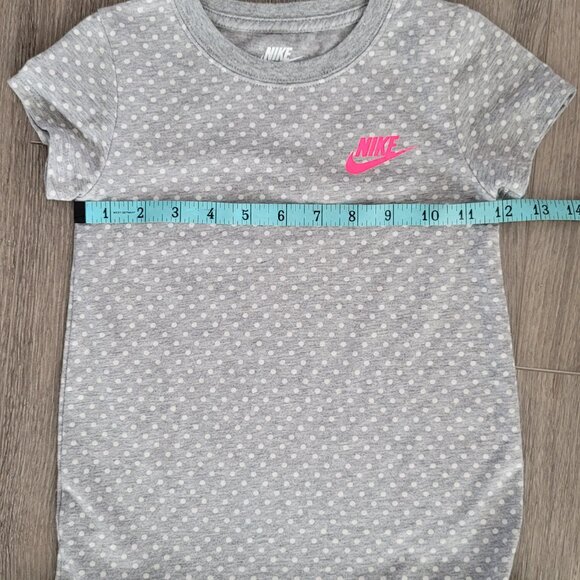 Nike Girls T-Shirt Dress Grey Size 5 with Logo, Nice Gently worn Condition - Picture 4 of 5